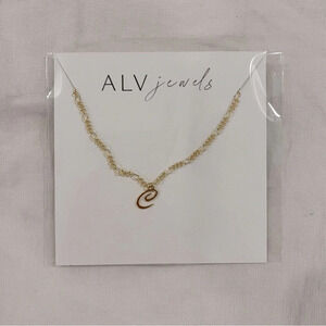 ALV Jewels SCRIPT ON FIG NECKLACE - Letter C